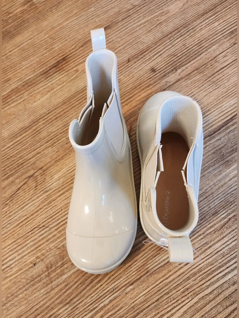 Size 13 BEARPAW TODDLER AND  Kids Neutral Beige Rain Boot Chelsea - Unbranded